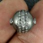 Pave Diamond Spacer Beads Ball 925 Silver Connector Link Diamond Beads Ball.