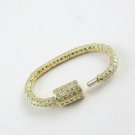 Pave Diamond Carabiner Lock 925 Silver Additional Diamond Jewelry Findings Gift.