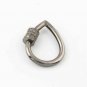 Pave Diamond Pear Carabiner Lock 925 Silver Diamond Jewelry Connector Findings.
