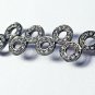 Pave Diamond Circle Jewelry Connector 925 Silver Necklace Chain Diamond Findings