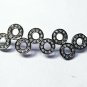 Pave Diamond Circle Jewelry Connector 925 Silver Necklace Chain Diamond Findings
