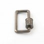Pave Diamond Rectangle Carabiner Lock 925 Silver Diamond Jewelry Findings Lock.