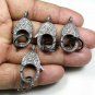 Pave Diamond Lobster Clasps 925 Silver Diamond Jewelry Findings.