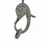 Lobster Clasps Findings Pave Diamond Lobster Clasps 925 Silver Jewelry Findings.
