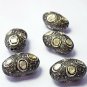 Oval Shaped Pave Diamond Beads 925 Silver Polki Diamond Wholesale Jewelry Beads.