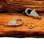 Pave Diamond Lobster Clasps 925 Silver Additional Jewelry Finding Connector Gift
