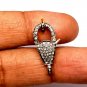 Pave Diamond Lobster Clasps 925 Silver Additional Jewelry Finding Connector Gift