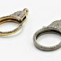 Pave Diamond Lobster Clasp 925 Sterling Silver Pave Diamond Jewelry Findings.