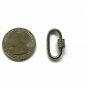 Diamond Clasps 925 Silver Oval Diamond Screw Clasps Carabiner Lock Finding Charm