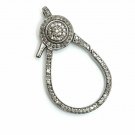 Pave Diamond Lobster Claw Clasps 925 Silver Jewelry Findings Wholesale Clasps.
