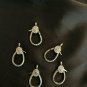 Pave Diamond Lobster Clasps 925 Silver Lobster Lock Necklace Jewelry Findings.