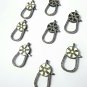 Lobster Clasps Pave Diamond 925 Silver Diamond Necklace Findings Enamel Lobster.