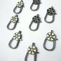Lobster Clasps Pave Diamond 925 Silver Diamond Necklace Findings Enamel Lobster.