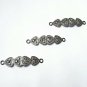 Pave Diamond Heart Shape Connector 925 Silver Diamond Bracelet Connector Finding