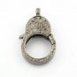 Pave Diamond Lobster Clasps 925 Sterling Silver Lobster Claw Jewelry Findings.