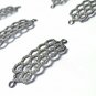 Pave Diamond Hexagon Jewelry Connector 925 Silver Diamond Bracelet Connector.