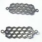 Pave Diamond Hexagon Jewelry Connector 925 Silver Diamond Bracelet Connector.