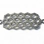 Pave Diamond Hexagon Jewelry Connector 925 Silver Diamond Bracelet Connector.