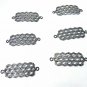 Pave Diamond Hexagon Jewelry Connector 925 Silver Diamond Bracelet Connector.