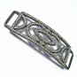 Pave Diamond Rectangle Jewelry Connector 925 Silver Diamond Bracelet Connector.
