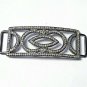 Pave Diamond Rectangle Jewelry Connector 925 Silver Diamond Bracelet Connector.