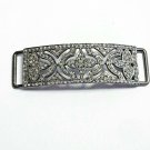 Pave Diamond Jewelry Connector 925 Silver Filigree Design Bracelet Connector.