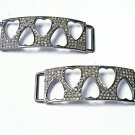 Pave Diamond Bracelet Connector 925 Silver Heart Shape Connector For Jewelry. Pave Diamond Bracelet Connector 925 Silver Heart Shape Connector For Jewelry.