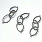 Pave Diamond Chain Link Connector 925 Silver Diamond Necklace Connector Findings