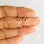 14k Solid Gold Musical Notes Stud Piercing Jewelry Nose Ear Piercing Jewelry.