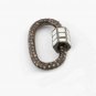Pave Diamond Carabiner Lock 925 Silver Diamond Lock Additional Jewelry Findings.