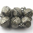 Pave Diamond Double Bail Magnetic Connector 925 Silver Diamond Connector Finding