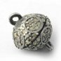 Pave Diamond Double Bail Magnetic Connector 925 Silver Diamond Connector Finding