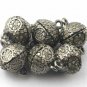 Pave Diamond Double Bail Magnetic Connector 925 Silver Diamond Connector Finding