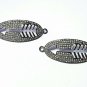 Pave Diamond Arrow Jewelry Connector 925 Silver Diamond Necklace Connector Charm