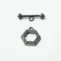 Pave Diamond Toggle Clasp Lock 925 Silver Diamond Jewelry Findings Toggle Lock.