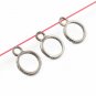 Pave Diamond Lobster Ring Jump Rings 925 Silver Diamond Findings Splits Rings.