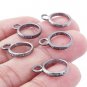 Bail Ring Pave Diamond 925 Silver Jewelry Findings Lobster Ring Supplies.