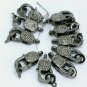 Pave Diamond Lobster Clasp 925 Silver Additional Jewelry Findings Lobster Claw.