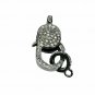 Pave Diamond Lobster Clasp 925 Silver Additional Jewelry Findings Lobster Claw.