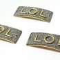 Pave Diamond Bracelet Connector 925 Silver Diamond LOL Pendant Connector Finding