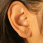 Lightening Bolt Ear Piercing 14k Solid Gold Mini Bar Nose Ear Piercing Jewelry.