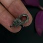 Pave Diamond Clasps Findings Sterling Silver White Gold Plated Chain Accessory.