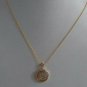 Diamond Round Designer Pendant 14k Solid Gold Diamond Necklace Proposal T7.