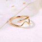 14k Solid Gold Dainty Snake Wrapped Stacking Adjustable Ring Minimalist Band NS8