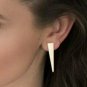 Triangle Stud Earrings 925 Silver Women Fashion Earring Christmas Women Gift J78