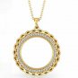 Twisted Circle Necklace Diamond Eternity Necklace 14k Solid Gold Women Necklace.