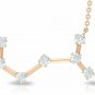 Diamond Scorpio Constellation Necklace Scorpio Zodiac Necklace 14k Solid Gold N7
