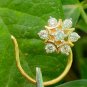 Diamond Nose Pin 14k Solid Gold Genuine Diamond Nose Ring Women Wedding Ring.