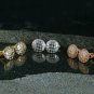 Diamond Silver Cuff links Mens Jewelry Father Gift Men Accessories Suit Cufflink