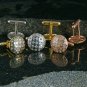 Diamond Silver Cuff links Mens Jewelry Father Gift Men Accessories Suit Cufflink